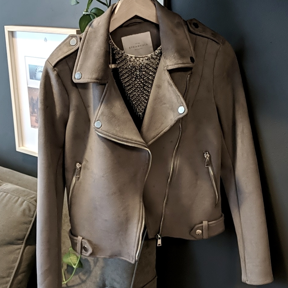 Springfield grey biker jacket